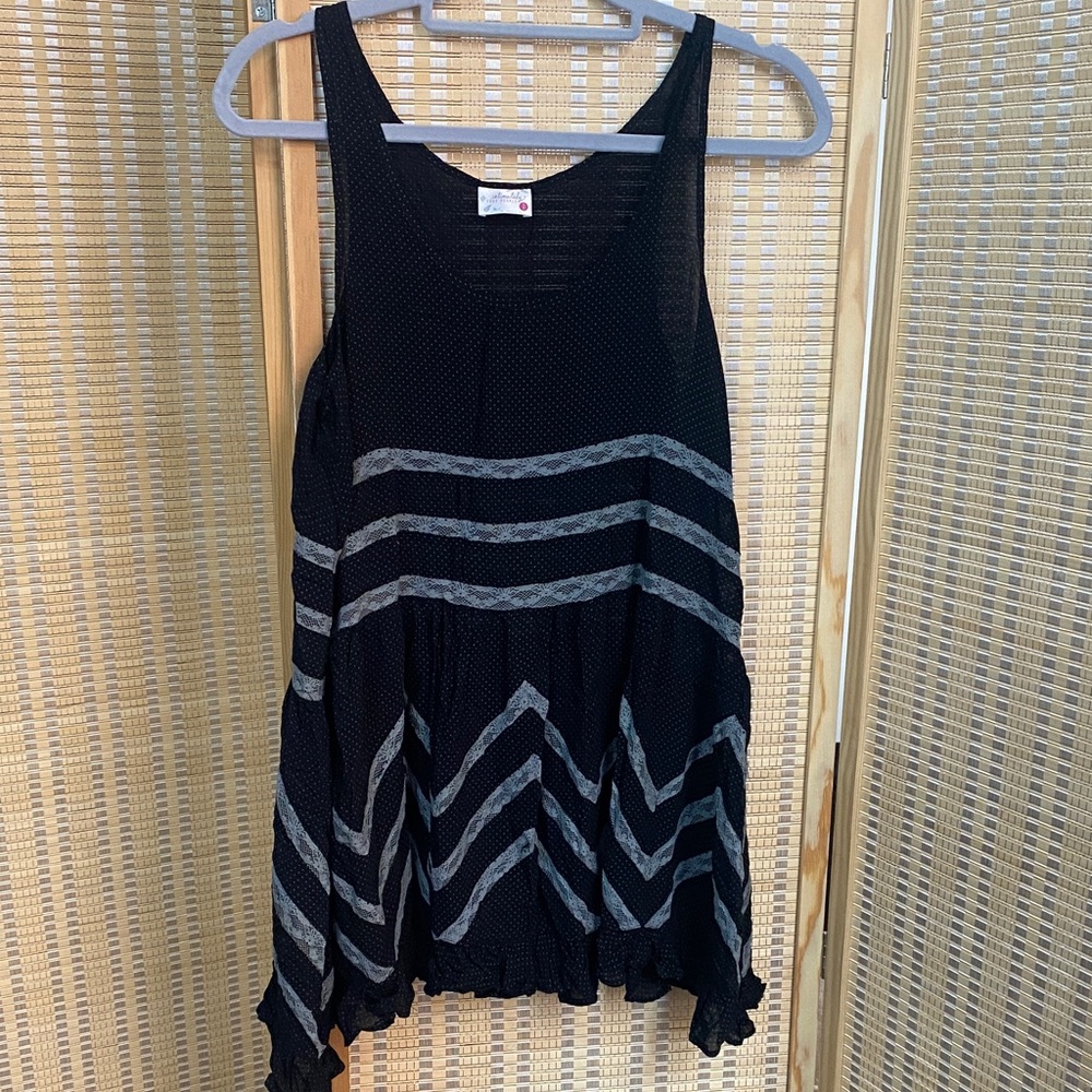 Free People Voile & Lace Trapeze Slip
